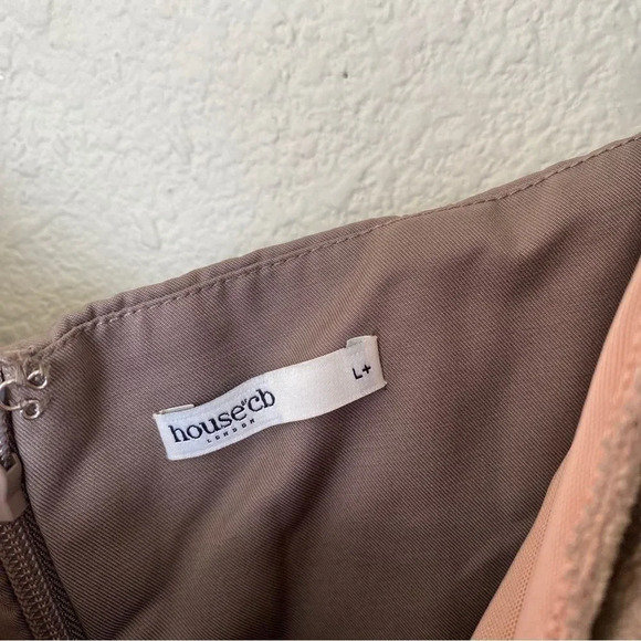 House of CB 'Safran' Mocha Corset Midi‎ Dress NWOT size XL - Picture 7 of 15